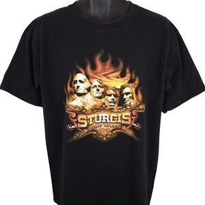 Vintage Sturgis T Shirt Mens Size Large Black Y2K 2004 Black Hills Rally